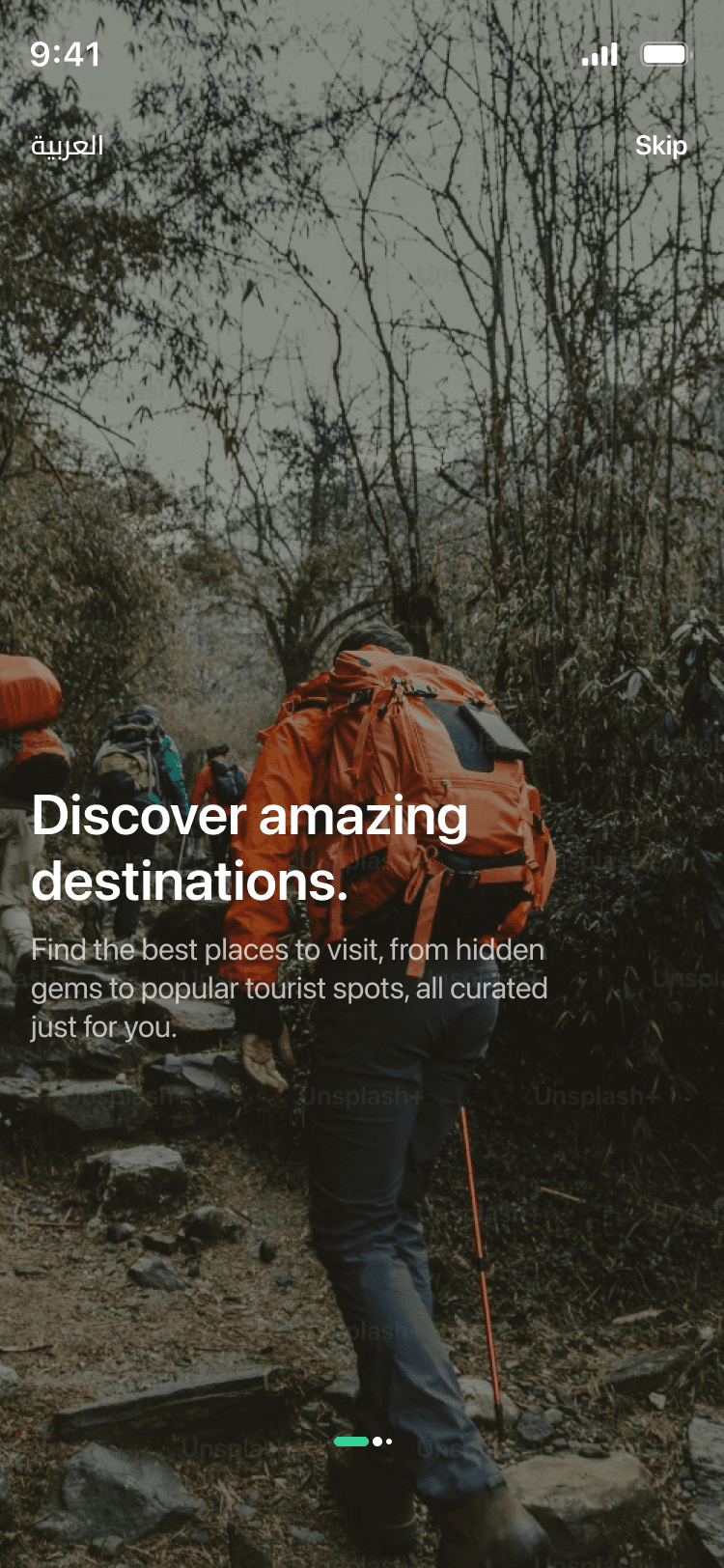 ViaKonnect onboarding screen