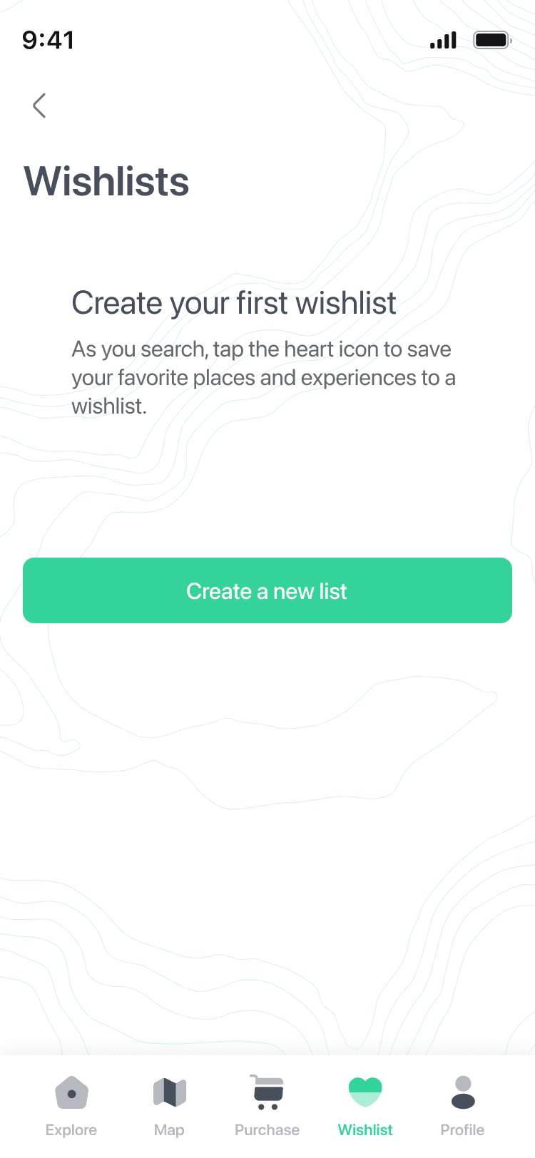 ViaKonnect wishlist screen