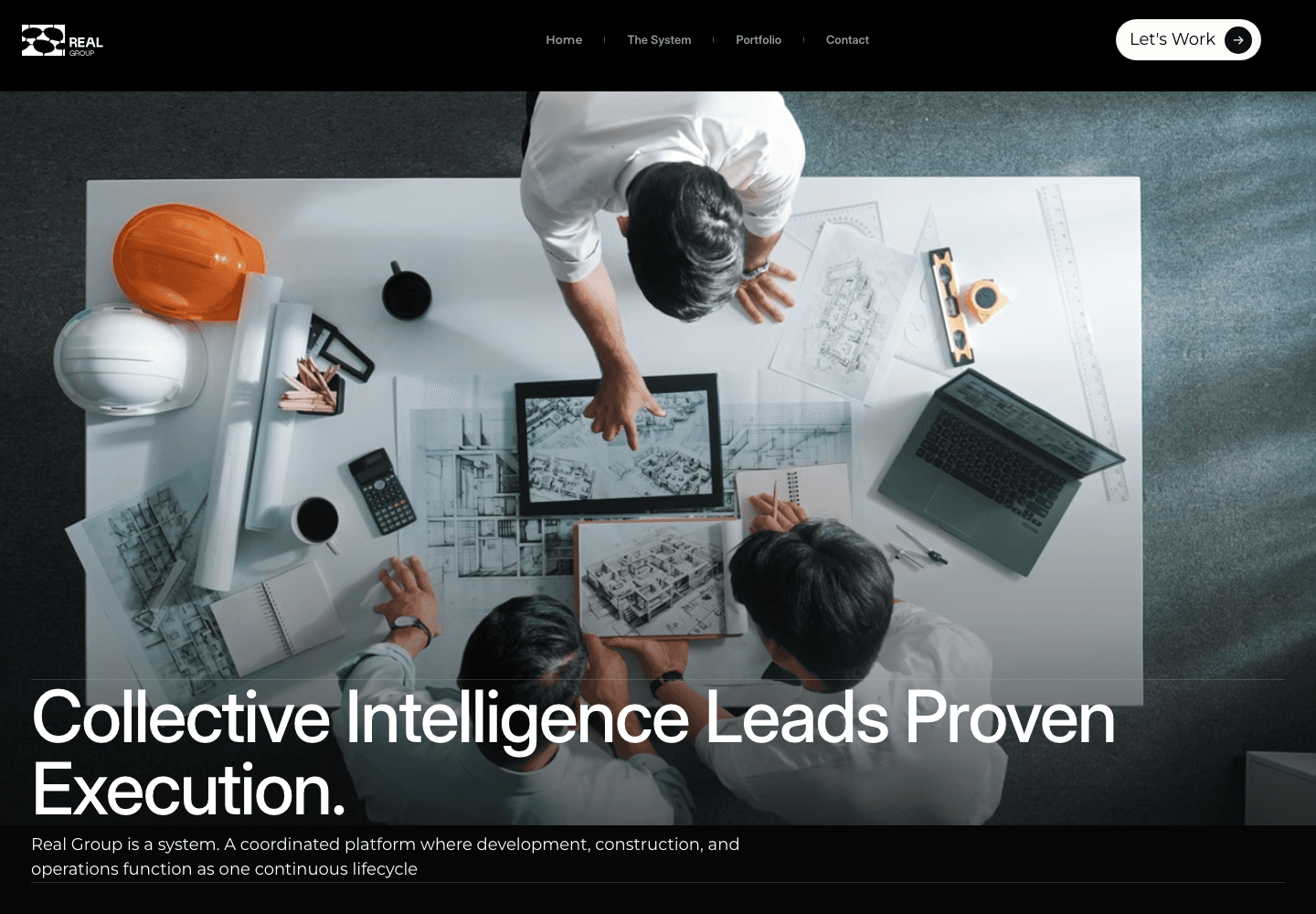Real Group website homepage